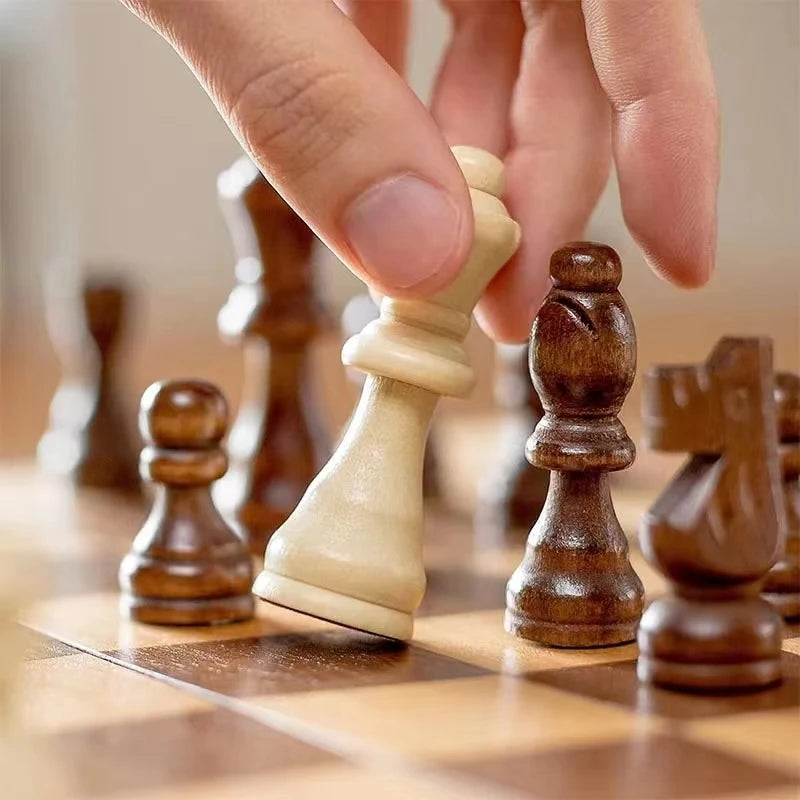 My chess boy Magnetic Wooden Chess Set