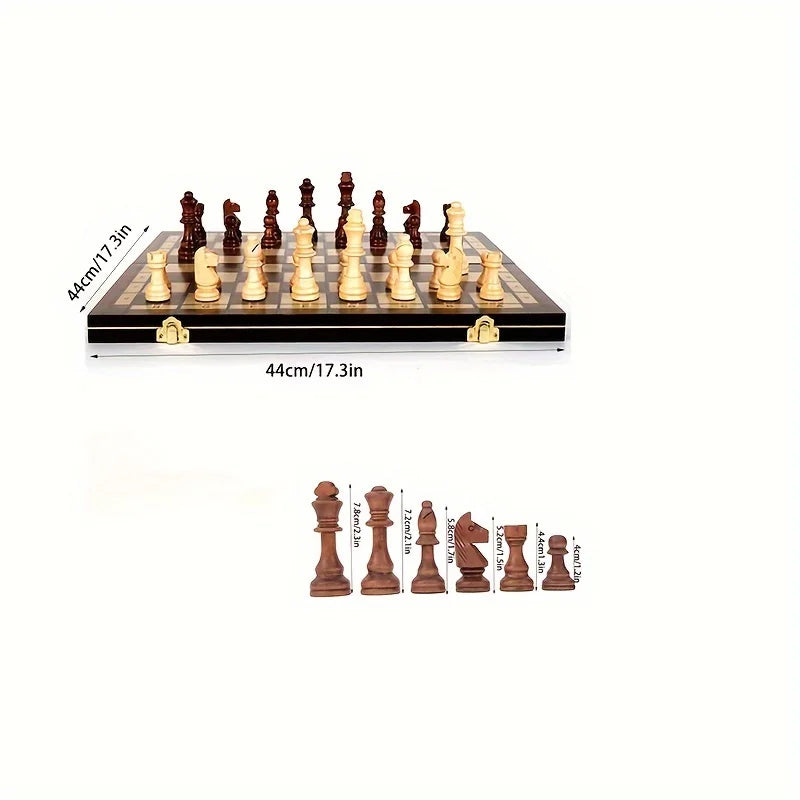 My chess boy Wooden folding chess set