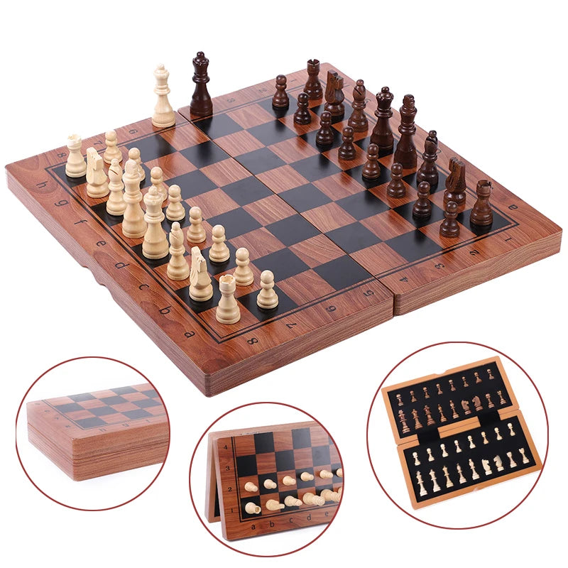 My chess boy  Large Magnetic Chess Sets High Quality Wooden Storage Box