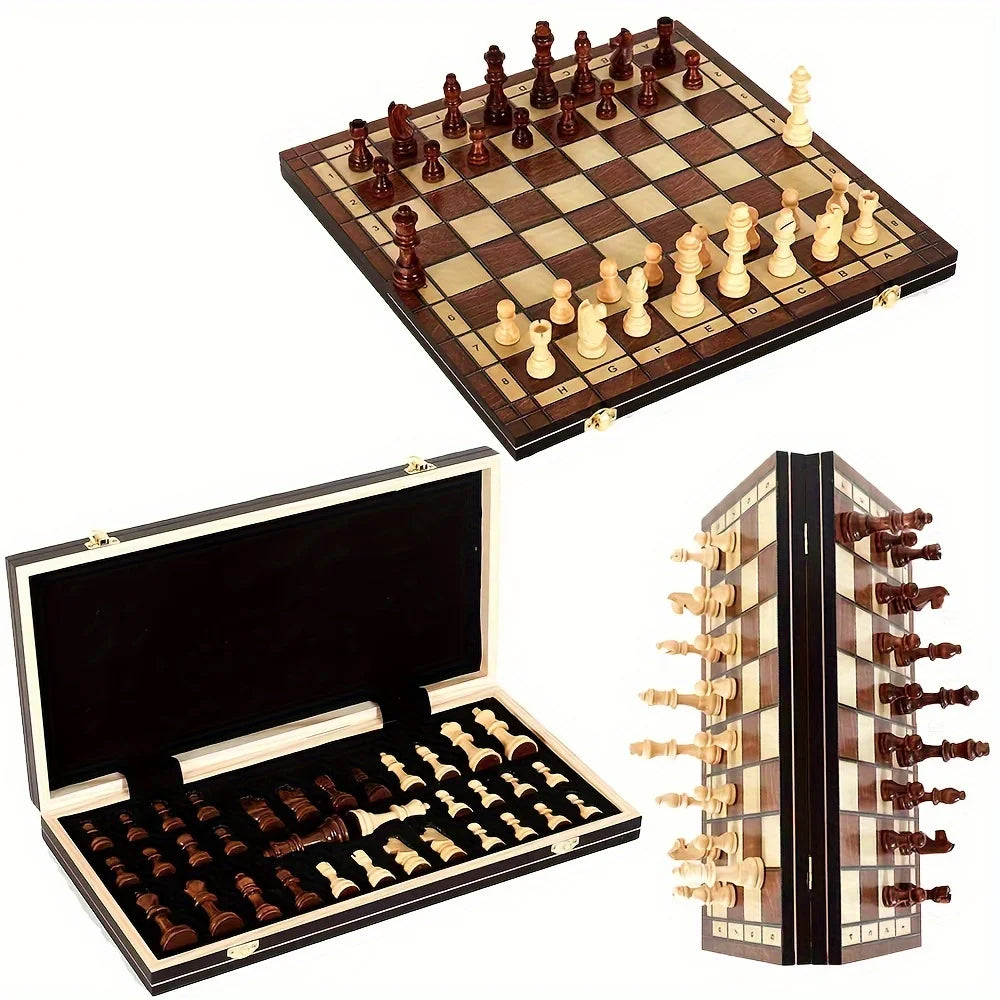 My chess boy Wooden folding chess set