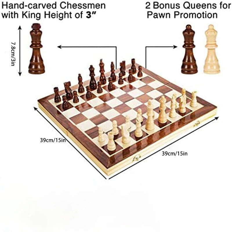 My chess boy Magnetic Wooden Chess Set