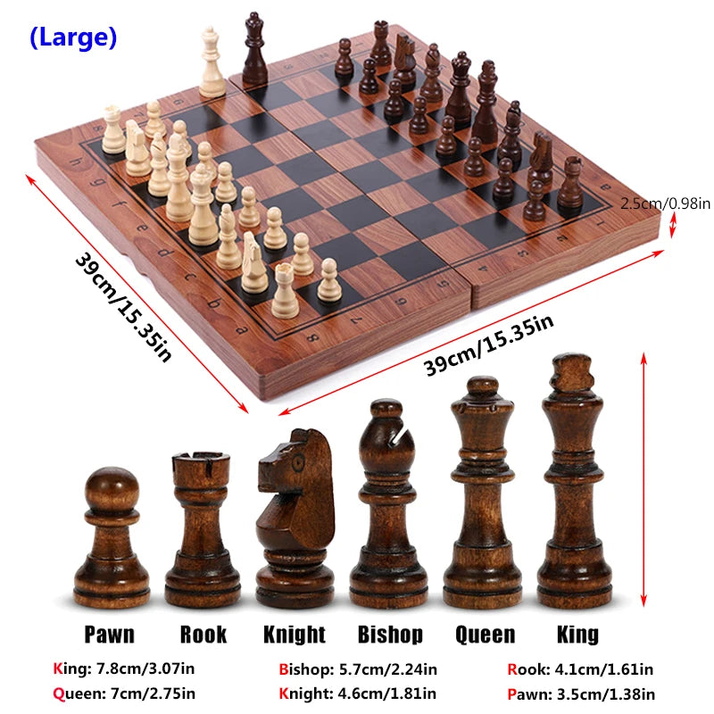 My chess boy  Large Magnetic Chess Sets High Quality Wooden Storage Box