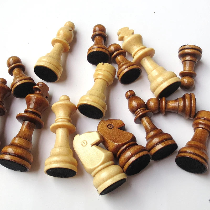 My Chess Boy Large Magnetic Wooden Folding Chess Set